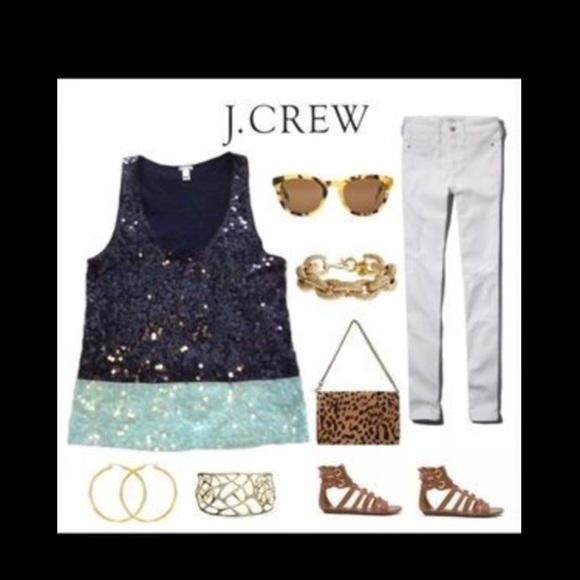 J. Crew Tops - Sequined tank J. Crew